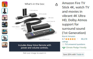 Collect the Amazon Fire TV stick 4K for only £34.99 available at Amazon