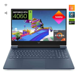 Ordenador Portatil HP Victus 16-s0011ns AMD Ryzen 7 7840HS/32GB/1TB SSD/RTX 4060/16.1" por 1139€