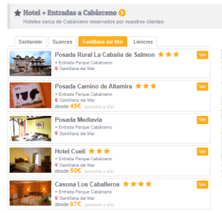 Oferta Hotel + entrada Parque Cabarceno desde solo 45€