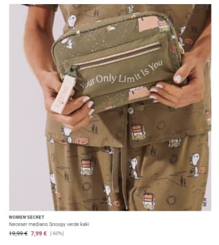 Ofertas en productos licencia oficial Snoopy desde 7,99€ Women'secret