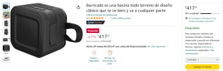 Bocina Skullcandy Barricade por $417 en Amazon