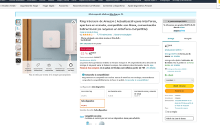 Interfono Ring de Amazon La Entrada Inteligente por 47,99€