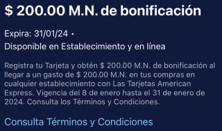 $200 de Bonificación en American Express gastando $200