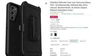 OtterBox Defender Case - Geschikt voor Samsung Galaxy S23 Plus voor €12,59 bij Amazon