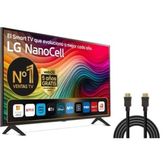 TV LG NanoCell 43" 43NANO UltraHD 4K WebOS AI ThinQ + PcCom HDMI 2.0 30AWG CCS por 299€