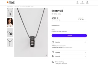 Collar Marca Swarovski My Hero por 47€