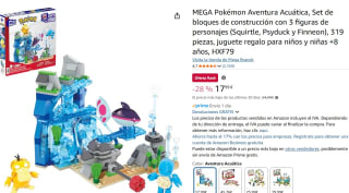 Mega Figura de Aventura Acuática del Constructor de Aventuras Pokémon por 17,99€