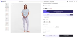 Pijama para mujer de dos piezas por 7,86€