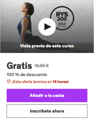 Formación profesores de yoga 200 horas Parte 1 GOYA y Yoga Alliance Gratis con Udemy
