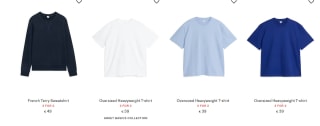 3 basic shirts voor de prijs van 2 bij Arket