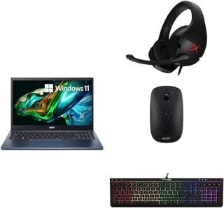 Acer Aspire 3 Ryzen 5-7520U 15.6" con Teclado y Audífonos HyperX y Mouse por $9,706 en Amazon