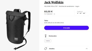 Mochila Jack Wolfskin HELSINKI ROLLTOP por 65€
