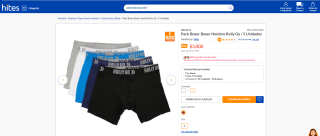 Pack de 5 boxers Rolly Go para hombre por $3.000