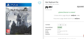 Nier Replicant - PS4 por 14.85€