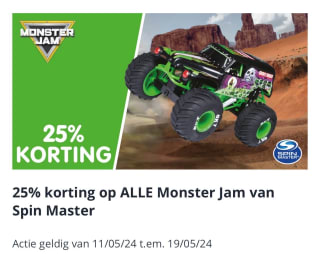 25% korting op Monster Jam