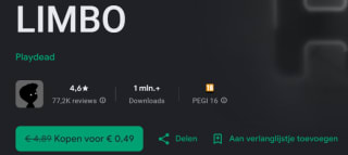 Limbo: platformklassieker voor Android voor €0,49