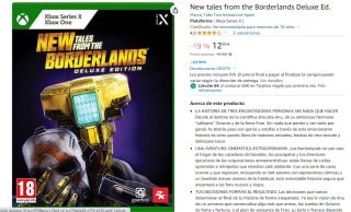 New Tales From The Borderlands, Ed. Deluxe Xbox Series X, Xbox One por 12,99€