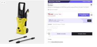 Kärcher Hidrolimpiadora de alta presión K 2 Power Control por 61.46€