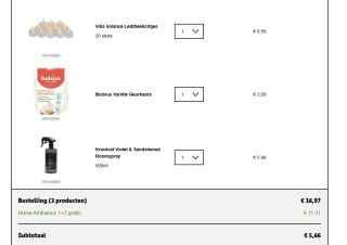 Home Ambiance 1+2 gratis bij Kruidvat