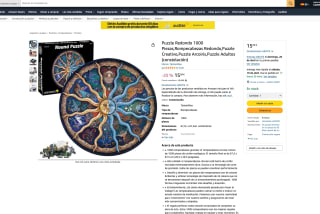 TaimeiMao Puzzle Redondo 1000 Piezas Rompecabezas Redondo Puzzle Creativo Puzzle Arcoiris por solo 15,99€