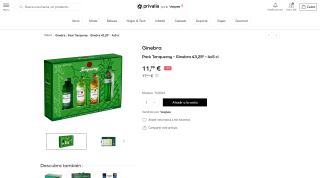 Ginebra Pack Tanqueray 4x5 cl por 11,99€