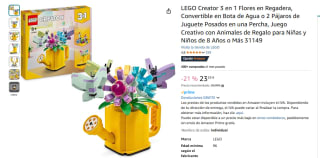 LEGO Creator 3 en 1 Flores en Regadera por 23,55€
