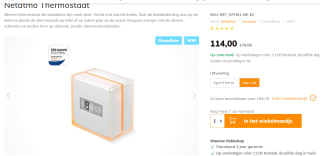 Netatmo Slimme Thermostaat - Smart Thermostaat voor €114 bij Robbshop