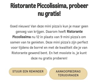Probeer Dr. Oetker ristorante piccolissima gratis