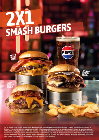 Ribs 2x1 en Smash Burgers
