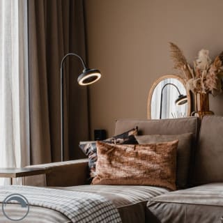 Vloerventilator zwart incl. LED dimbaar voor €27,70 bij Lampenlicht