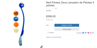 Lanzador de Pelotas Nerf a $399 en Costco