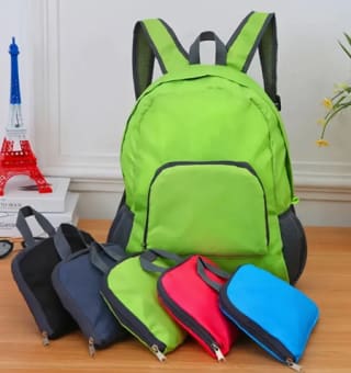 Mochila de Viaje Plegable y Ligera, Gran Capacidad por 4,65€