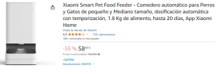 Xiaomi Smart Pet Food Feeder por 58.68€