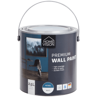 Home Vision muurverf 2.5L in diverse kleuren voor €7,93 bij de Action