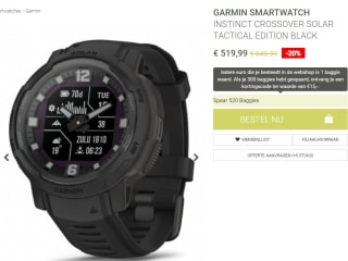 Crossover Solar Tactical Edition van Garmin voor €519,99 bij The Little Green Bag