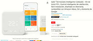tado° Slimme Thermostaat V3+ Starterskit - Bedrade variant voor €99,99 bij Amazon