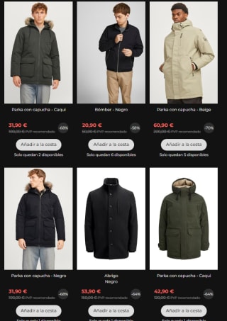 Abrigos Jack&Jones desde solo 14,50€