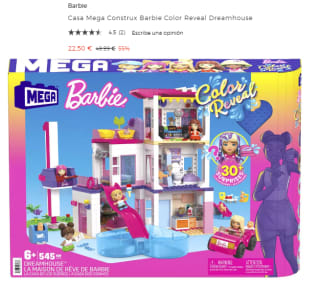 Casa Mega Construx Barbie Color Reveal Dreamhouse por 22.5€