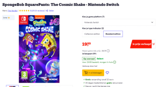 Spongebob The Cosmic Shake (Nintendo Switch game) voor €19,99 bij Bol