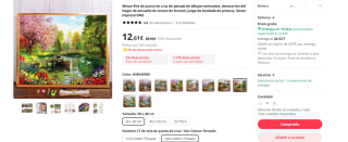 Recopilación Kits punto de cruz paisajes por 12,36€