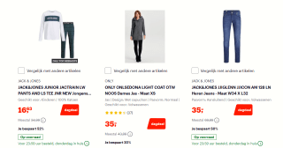 Tot 52% korting op Jack & Jones en Only kleding bij Bol.com
