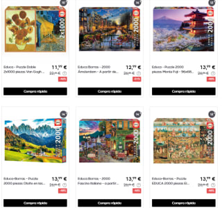Ofertas hasta 70% descuento Juegos Mesa y Puzzles Educa