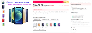 IPhone 12 Mini 64GB por $3,305 en AliExpress con voucher