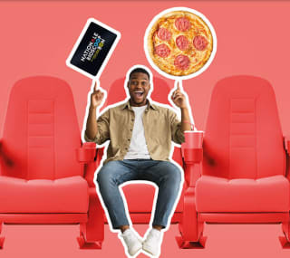 Bioscoopticket + Grote Pasta of Pizza naar keuze voor €14,50 bij Happy Italy