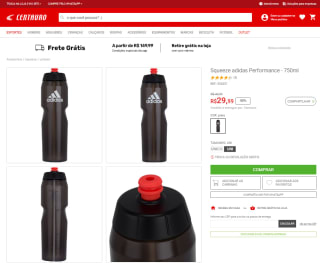 Squeeze da Adidas Performance de 750ml - R$ 29,99