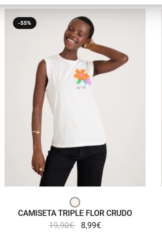 Descuento de hasta 60% + 15% EXTRA comprando 2 prendas en NAF NAF