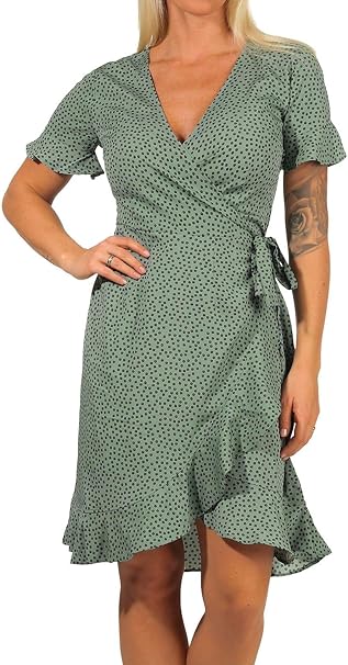 Only Onlolivia damesjurk groen voor €11,99 bij Amazon