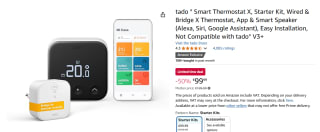 tado° Slimme Thermostaat X - Starterskit voor €99,99 bij Amazon