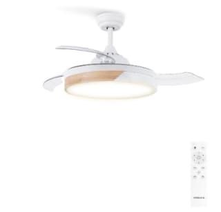 Create Wind Clear Ventilador de techo 40W silencioso aspas retráctiles con luz LED por 65,50€