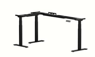 Elektrische hoekbureau E7L met 3 poten, gratis Kabelgoot voor €499,99 bij Flexispot